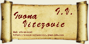 Ivona Vitezović vizit kartica